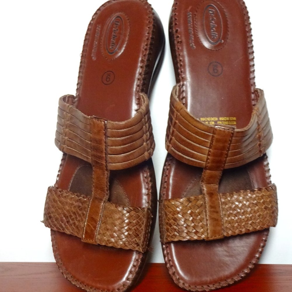 Dr Scholls Sandals Slides Size 9 Brown